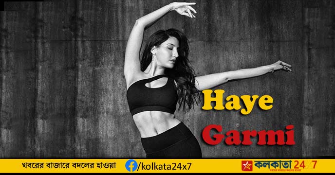 Nora Fatehi's Sizzling Look in Crop Top and Printed Bike Shorts Sets Fans Ablaze