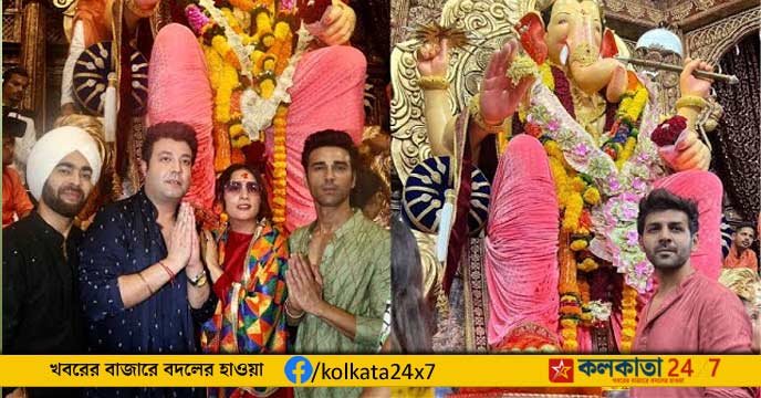 Karthik Aaryan's Ganapati Puja,