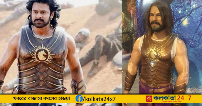Prabhas' Wax Sculpture in Mysore
