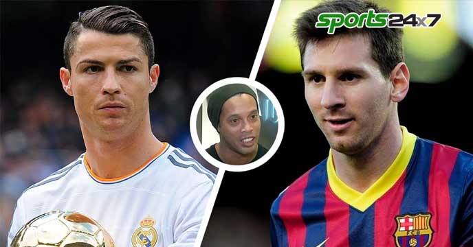 Ronaldo and Messi Ronaldinho Gaucho