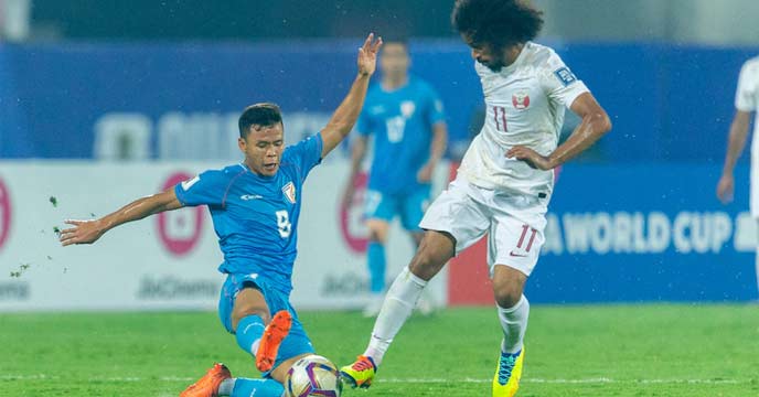 India lost to Qatar