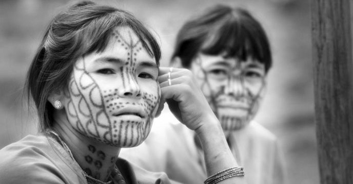 Women tattoo for protection from king