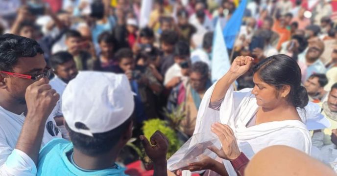 Minakshi Mukherjee's insaaf jatra