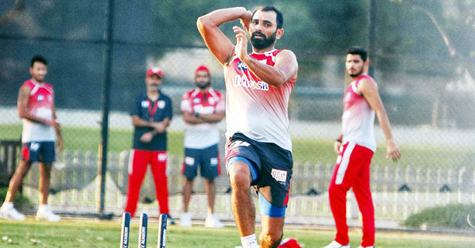 mohammed shami practice