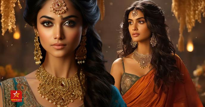 Gold india girl