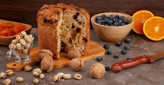 Mixed dry fruits orange cake