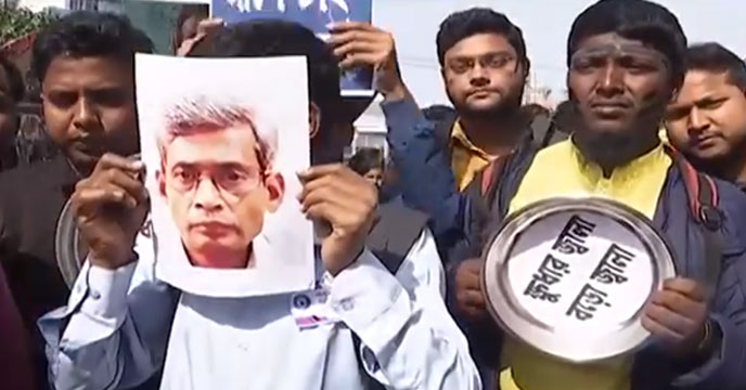 TET candidates protest