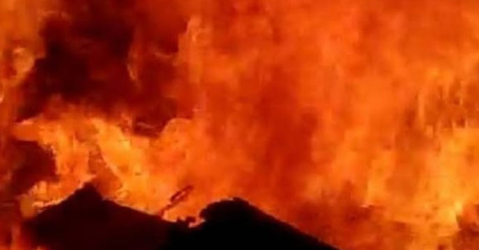 Fire breaks out in