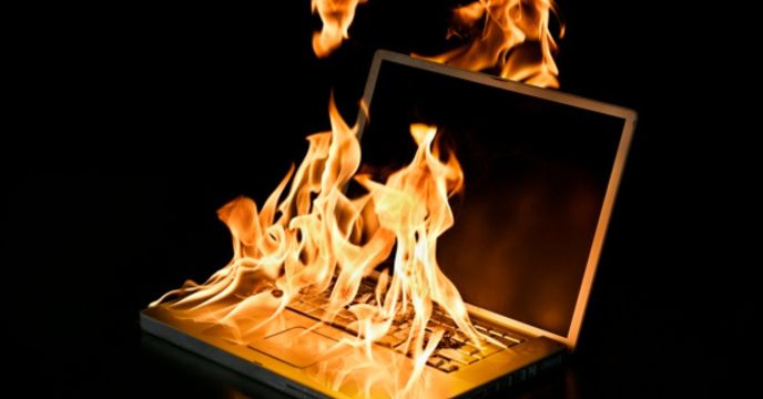 Laptop Getting hit