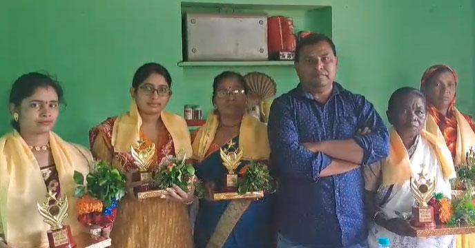 Women felicitated on Women's Day in Bankura