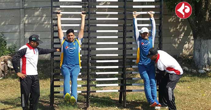 Pakistan Cricket Team Training with Army