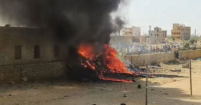Tejas crashes in Rajasthan
