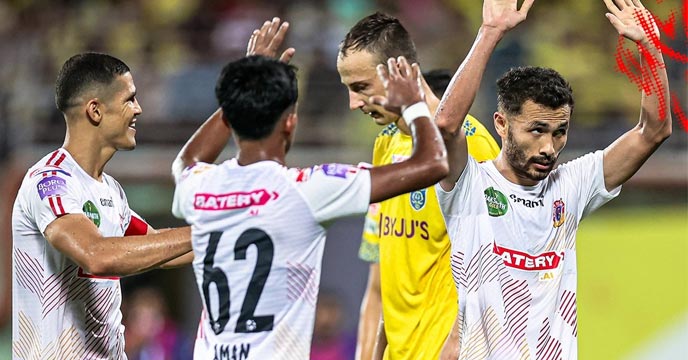 East Bengal Football Club Continues Winning Streak, Defeats Kerala Blasters"