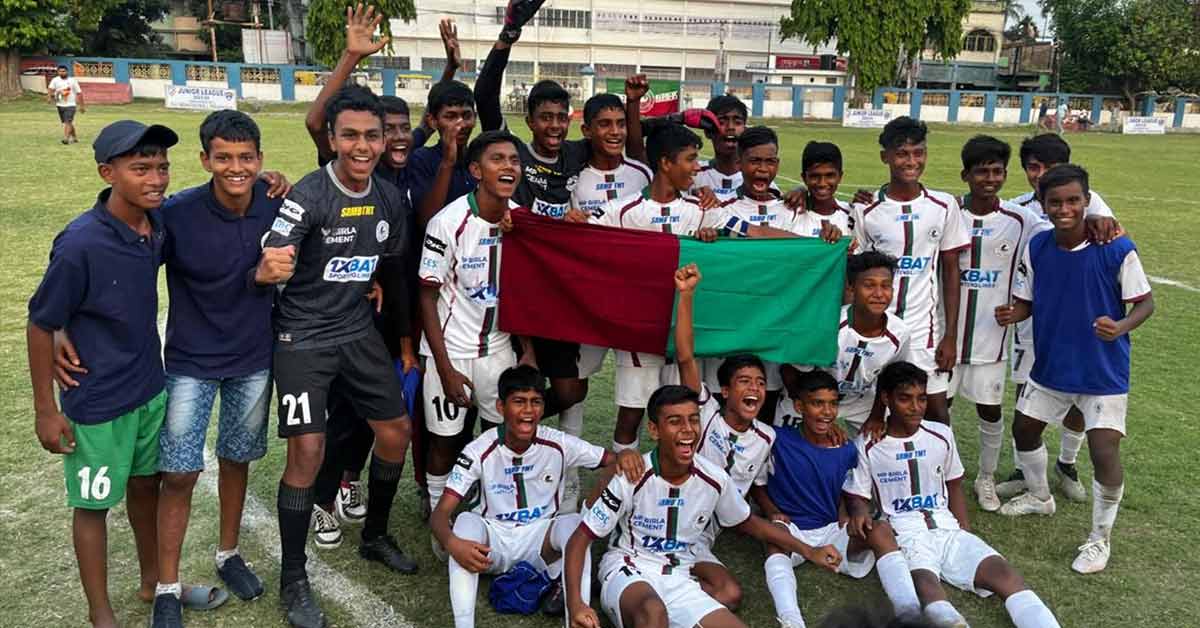 MOHUN BAGAN SUPER GIANT BEAT EAST BENGAL FC 1-0 AT BANSBERIA SC GROUND