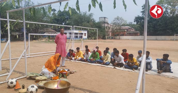 Traditional Bar Puja Celebration in Santiniketan