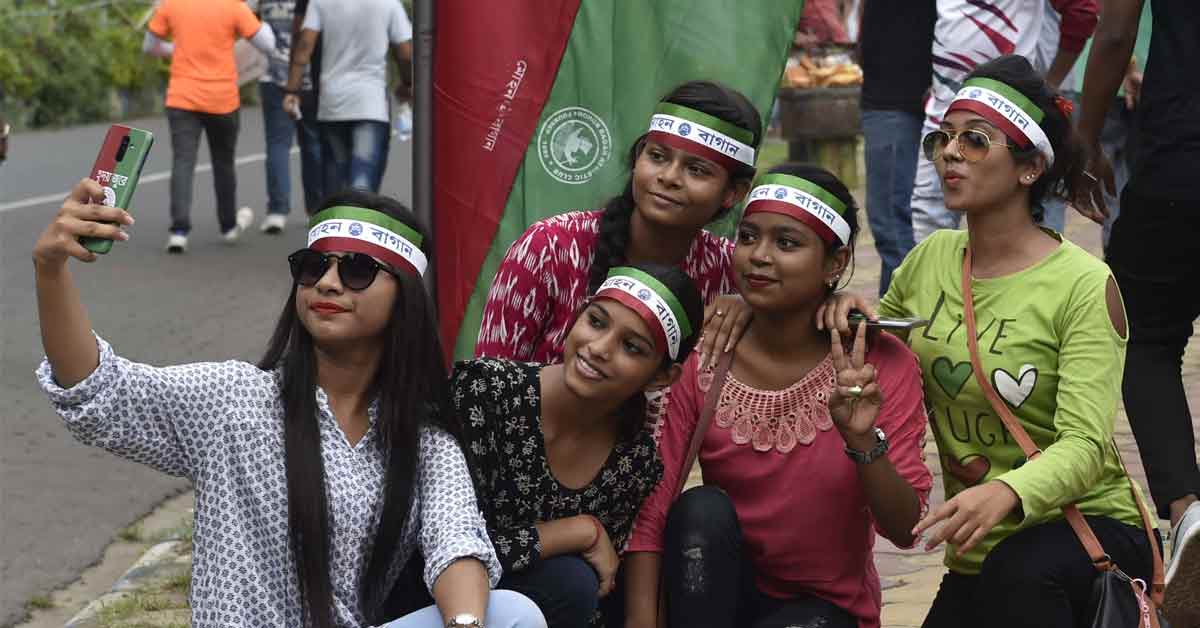 mohun bagan fans girl