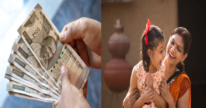 money to poor woman