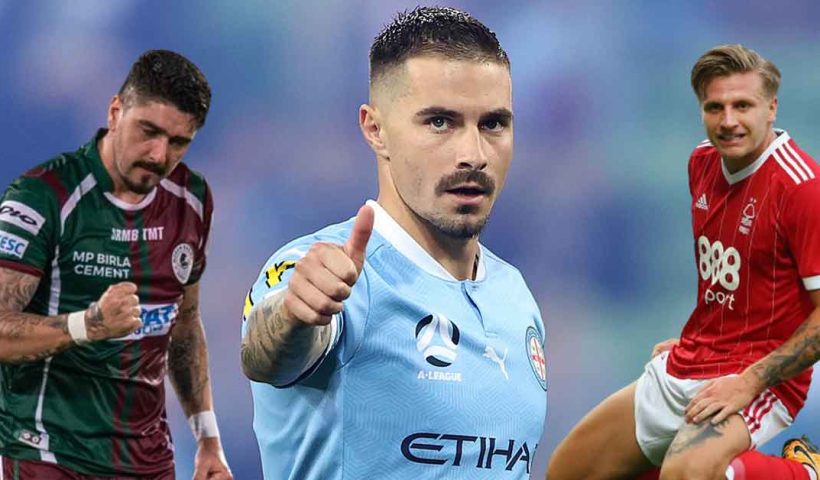 Dimitri Petratos, Jamie Maclaren, and Jason Cummings