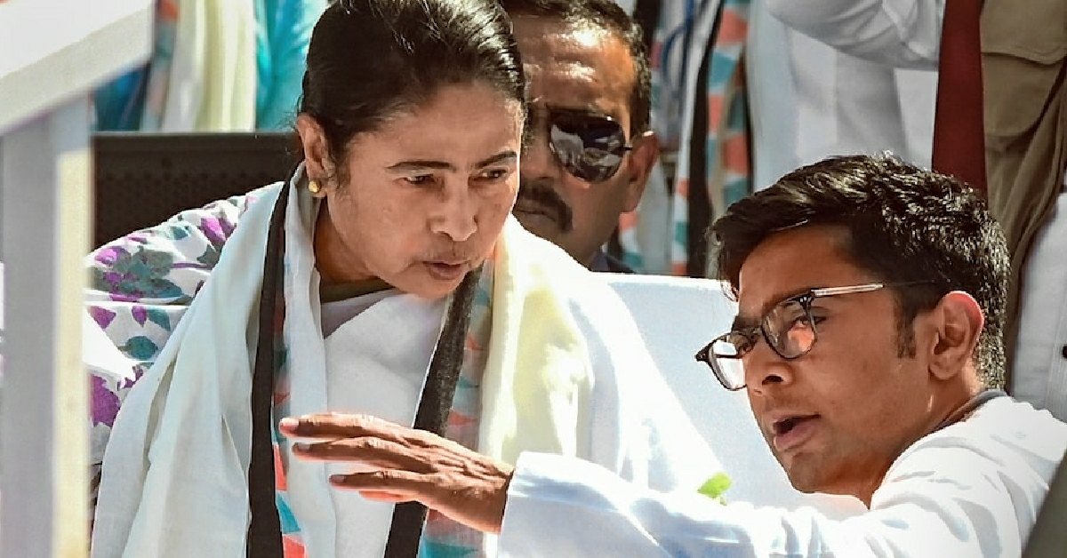 Abhishek Byanerjee arrived at Mamata-s house in Kalighat house as soon as TMC-s big victory assured , মমতার বাড়িতে অভিষেক