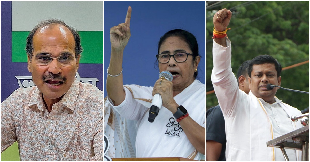 Mamata Banerjee Kartik Maharaj Reginagar riots Adhir Chowdhury Sukant Majumdar