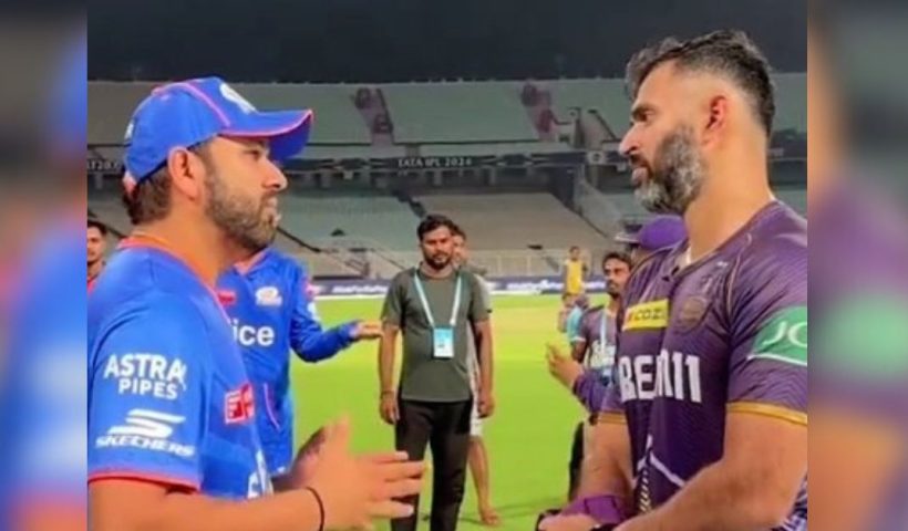 rohit sharma deleted viral video before kkr vs mi match