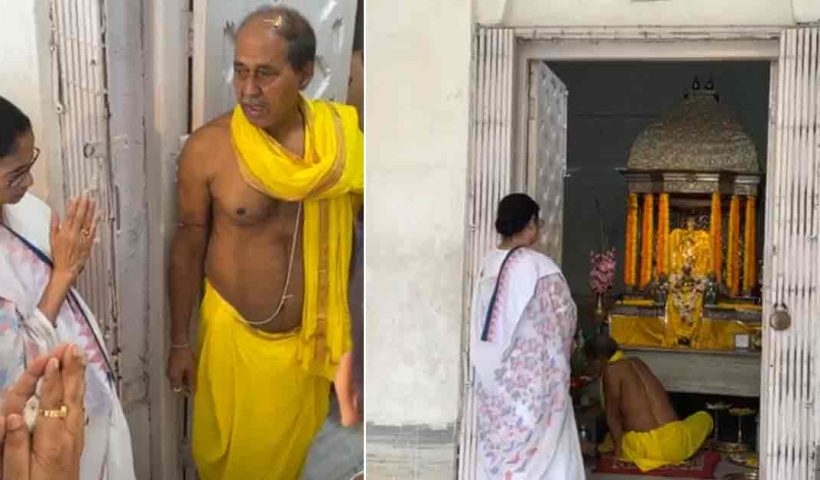 wb-chief-minister-mamata-banerjee-offer-puja-at-madan-mohan-mandir-coochbehar