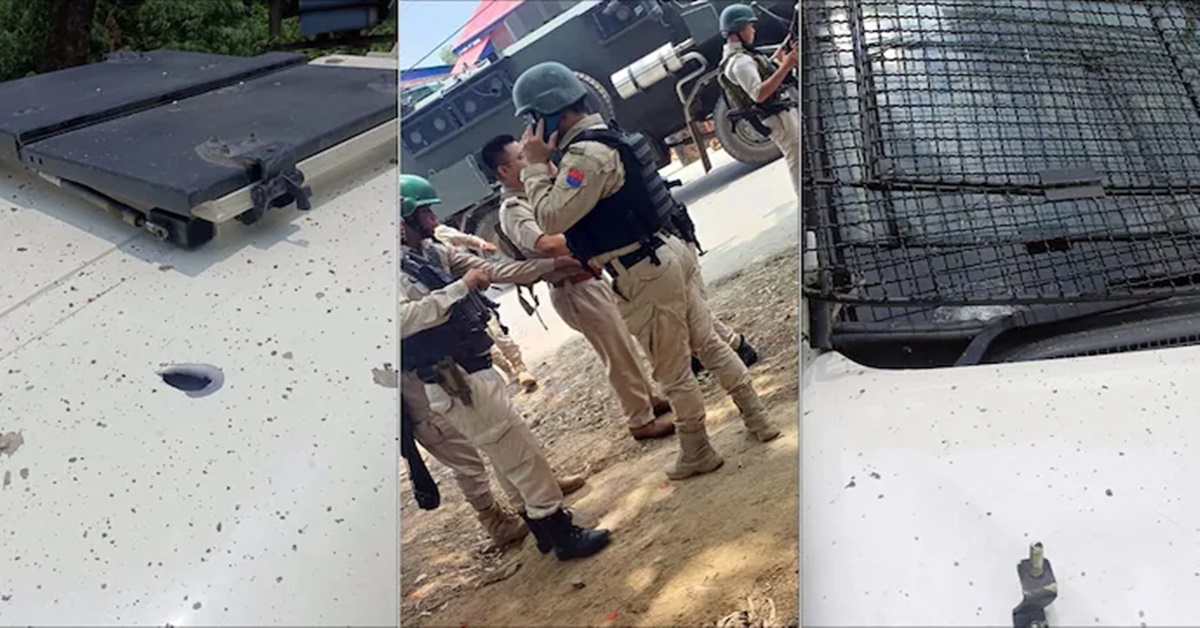 Manipur Chief Minister N Biren Singh-s convoy attacked, মণিপুরের মুখ্যমন্ত্রী এন বীরেন সিংয়ের কনভয়ে হামলা