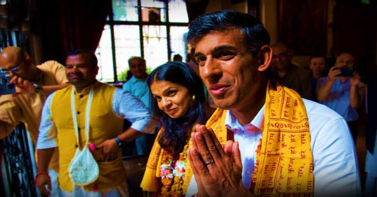 Rishi Sunak came on a day that Hindus across the world are celebrating the festival of Diwali