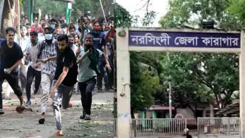 Street scene in Bangladesh with people, vendors, and buildings