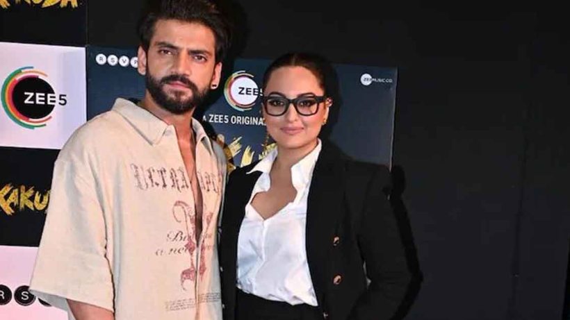 Sonakshi and Zaheer at Kakuda Screening