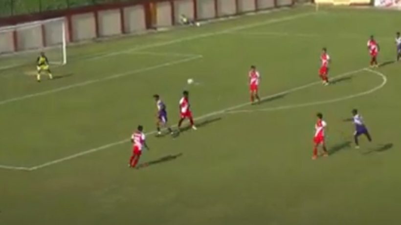 united sports club sourendra nath scored a stunner