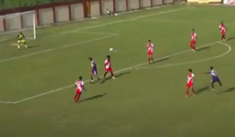 united sports club sourendra nath scored a stunner