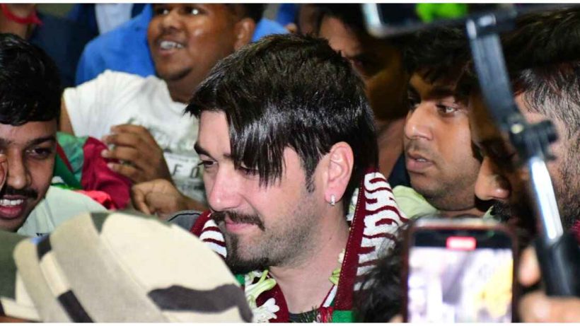 Mohun Bagan SG player Dimitri Petratos have reached Kolkata
