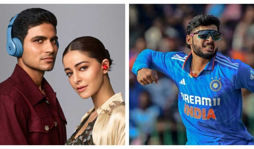 Ananya Pandey, Shubman Gill and Riyan Parag
