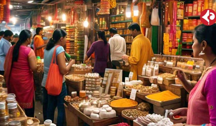 An article discussing the growing trend of purchasing health-related items during Dhanteras, such as Ayurvedic products, wellness gadgets, and organic foods, reflecting a shift towards holistic living.