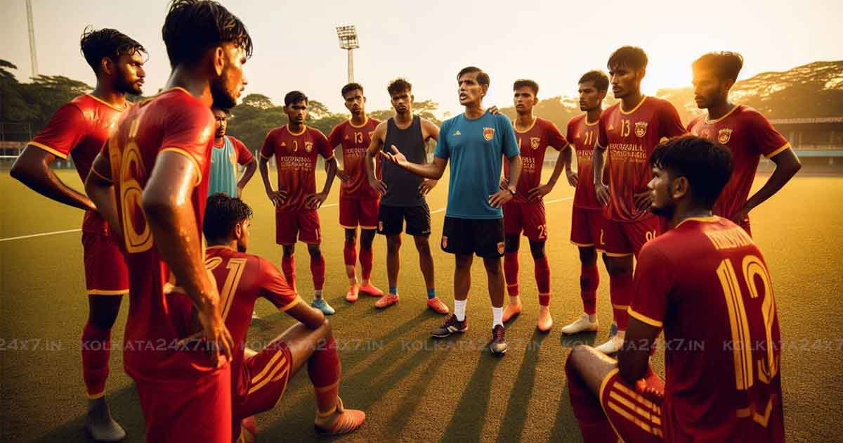 group of East Bengal football players