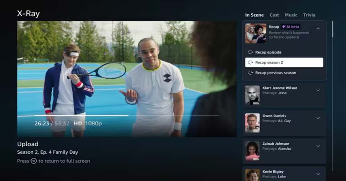 Amazon Prime Video AI feature