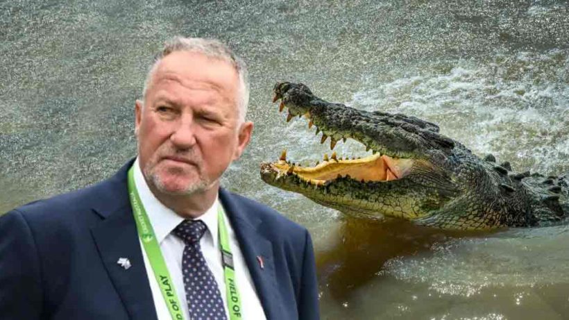 Ian Botham Narrowly Escapes Crocodile-Infested River