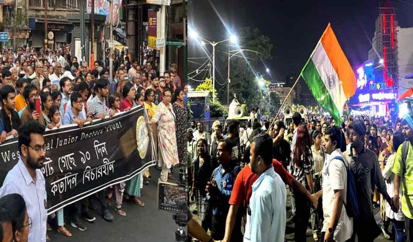 RG Kar Incident: Junior Doctors Protest Back on the Streets, Call for Continued Protest