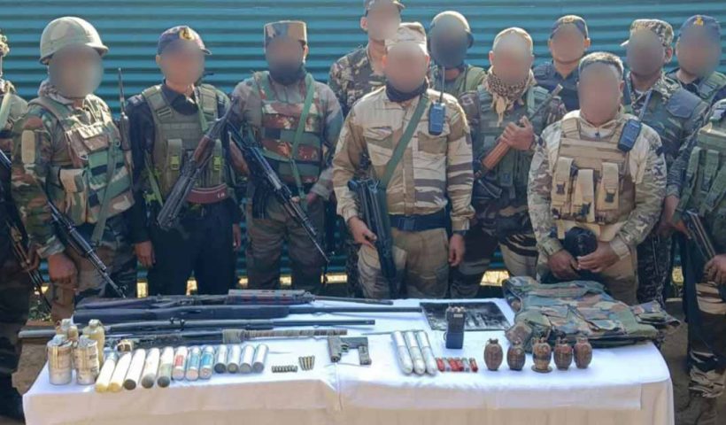 Security Forces Recover 29 Weapons and Ammunition in Manipur
