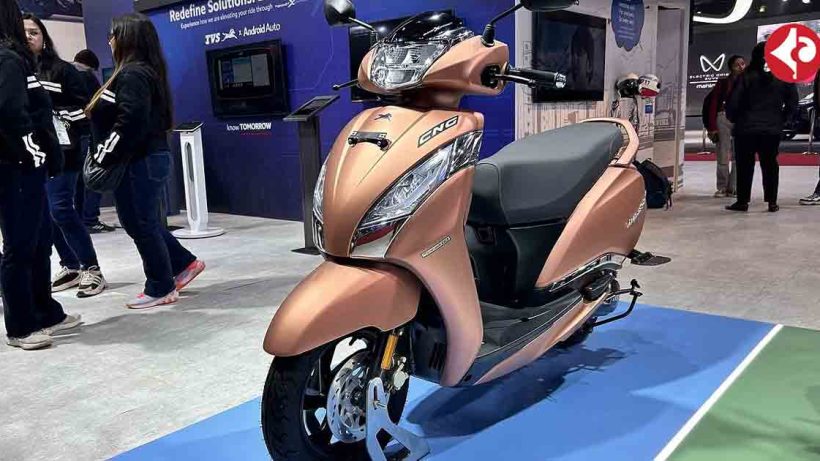 TVS Jupiter CNG showcased at Bharat Mobility Expo 2025
