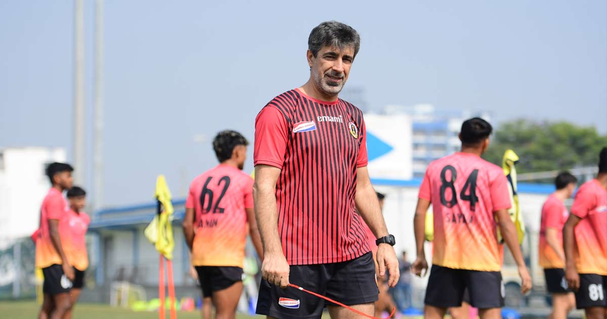 East Bengal FC Oscar Bruzon on Hyderabad FC