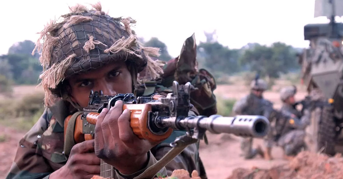 Indian Army INSAS rifle
