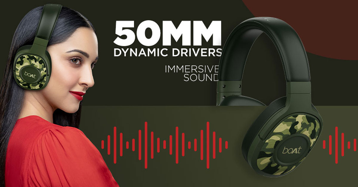 Boat Rockerz 550 headphones