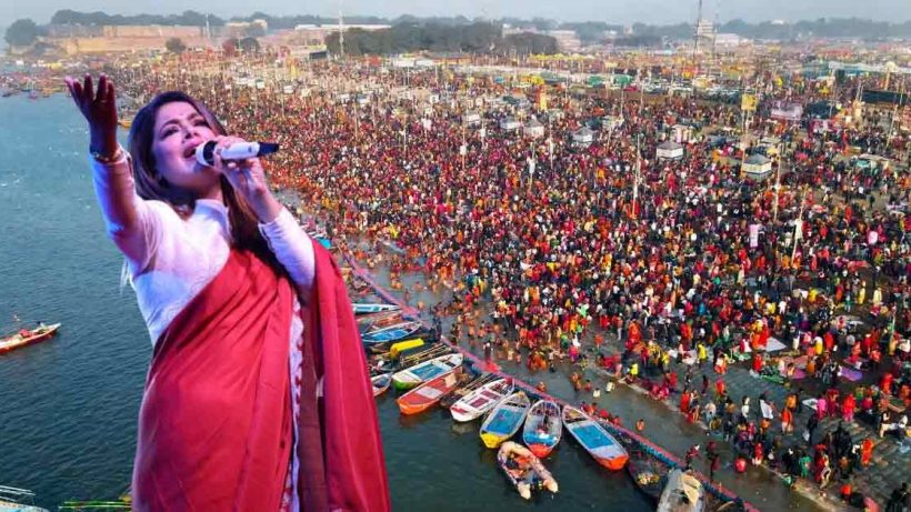 iman-chakraborty-shares-glimpses-of-her-performance-at-mahakumbh-2025