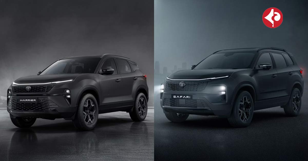 Tata Safari and Harrier Stealth Edition launched