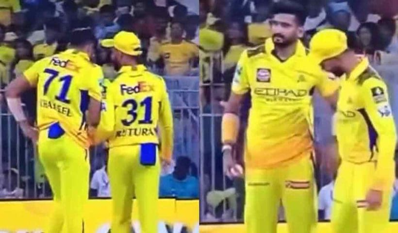 ipl-2025-khaleel-ahmed-ruturaj-gaikwad-secret-exchange-csk-mi-ball-tampering-viral-video