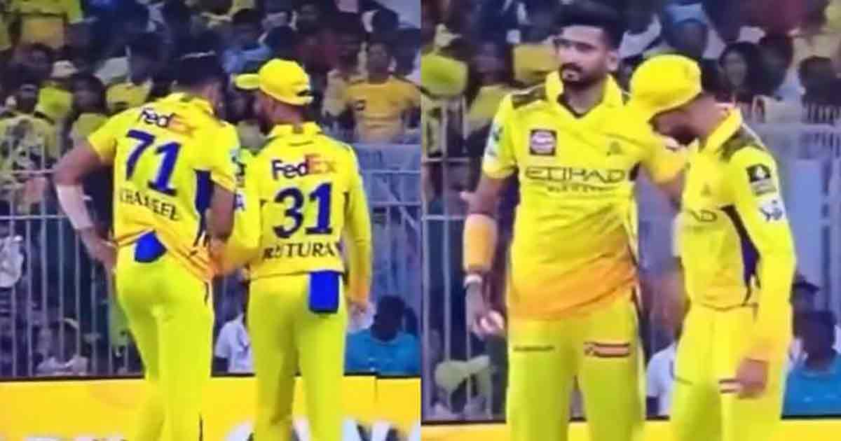 ipl-2025-khaleel-ahmed-ruturaj-gaikwad-secret-exchange-csk-mi-ball-tampering-viral-video