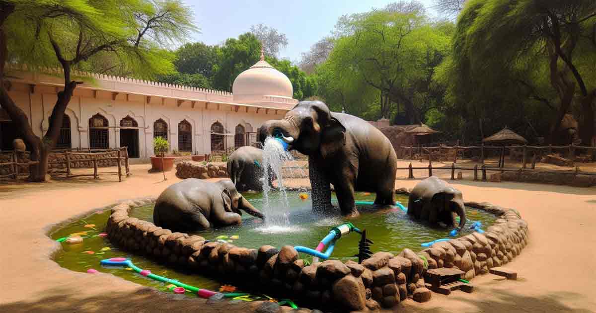 Delhi Zoo’s Summer Plan: Ice Cubes, Sprinklers & Coolers for Animals