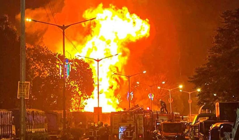 Fire in Mumbai’s Dharavi